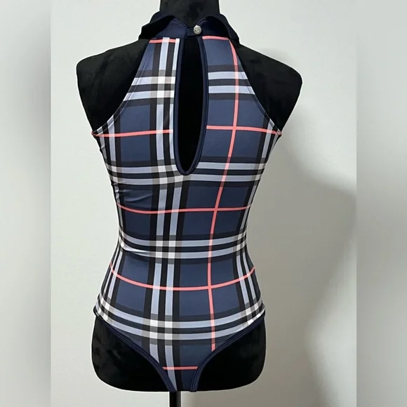 D'ENCANTO Plaid Bodysuit - S - Picture 3 of 4